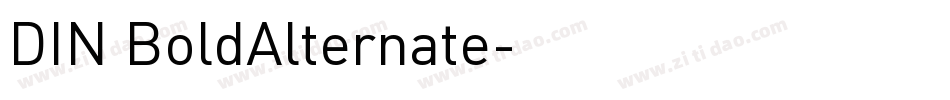 DIN BoldAlternate字体转换
